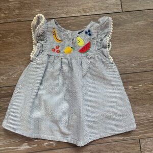 Andy & Evan Seersucker Fruit Tunic